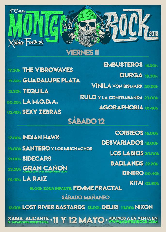 Montgo Rock Festival, Javea ( Almost Sold Out) Line Up Here…