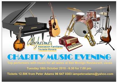 Charity Music Evening in Aid of Alzheimer’s Assoc.