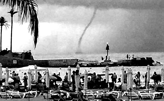 Lightning & Tornado Strikes! Lifeguard Saves Man Near Denia and TV Man Saves The Day in Javea!