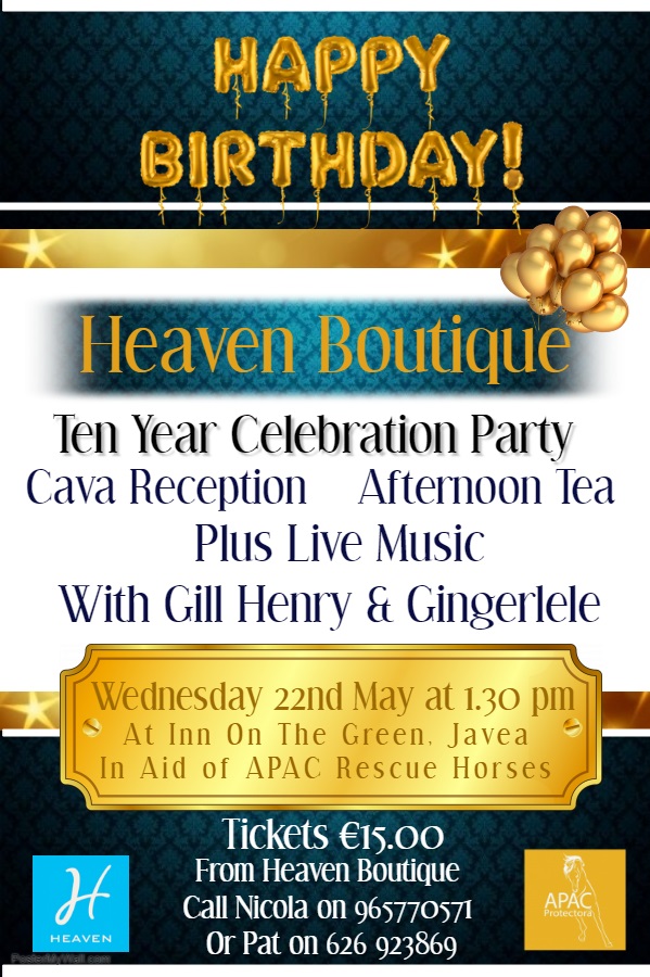 Heaven’s 10th Birthday with Gill Henry and Gingerlele at Inn On The Green