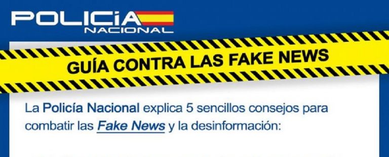 National Police guide to preventing the spread of fake news.