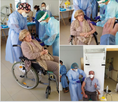 90 year old Angels Bas Cardona is the first resident in Javea to receive the Covid vaccine.