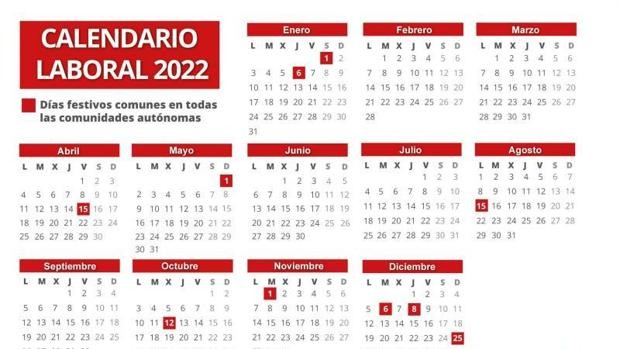 National Holiday dates for 2022