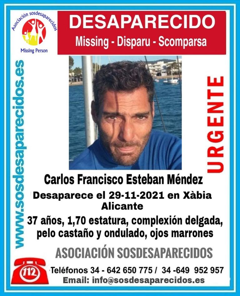 Missing from Javea – Carlos Francisco Esteban Méndez