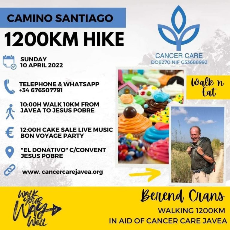 Camino Santiago – Walk in aid of Cancer Care Javea