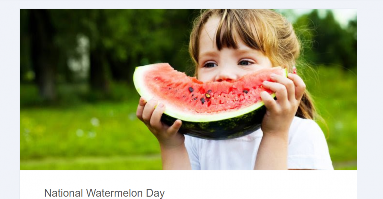 It’s Watermelon Day !!… The Girls are Juicier….. Fact!