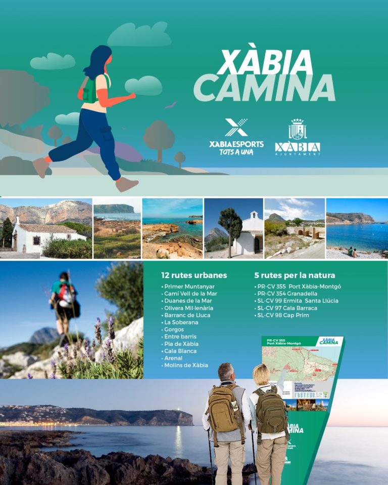The Sports Department is now launching the Xàbia Camina and Nada’M projects.