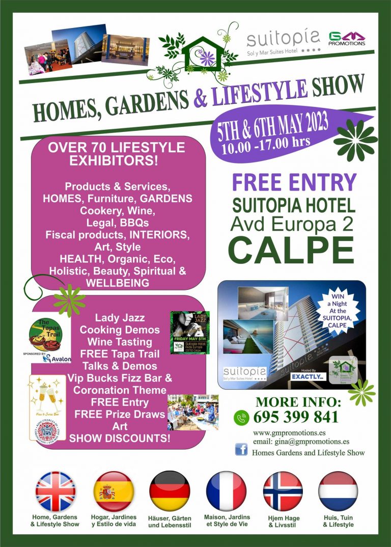 Homes and Gardens Lifestyle Show – 5th & 6th May