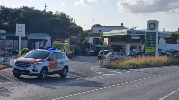 Tragic accident at the Shell fuel station in Benitachell